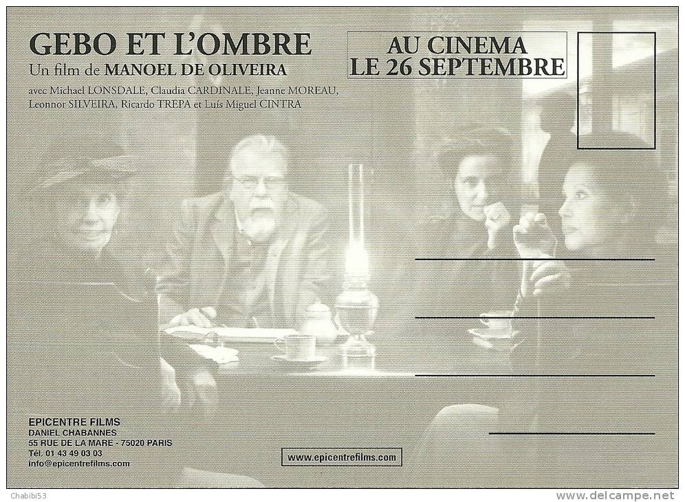 Film " GEBO ET L'OMBRE" De Manoel De Oliveira - Affiches Sur Carte