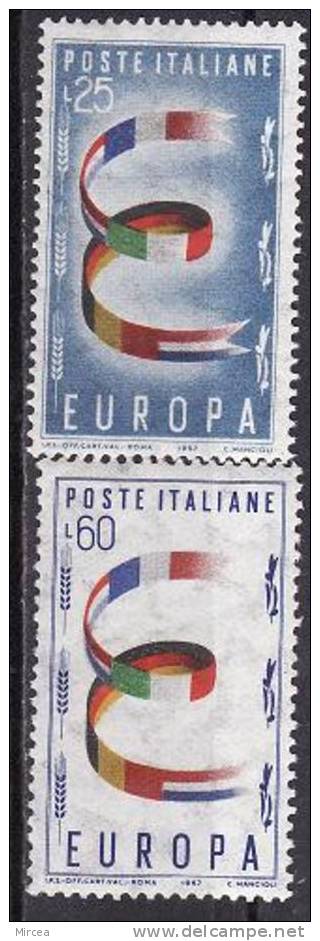 Italie - 1957 - Yv.no. 744-5, Neuf** - 1958