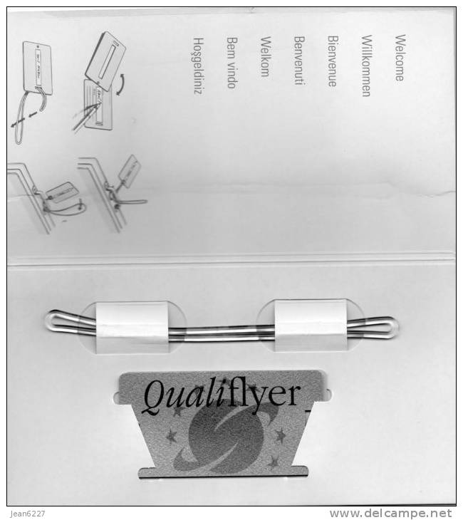 Qualiflier - Luggage Tag (unused, With Presentation Map) - Distintivi Equipaggio