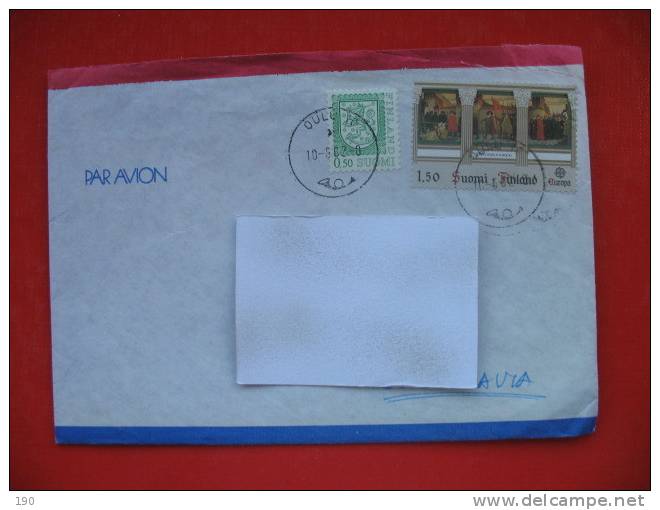 LETTER FROM FINLAND TO YUGOSLAVIA - Lettres & Documents