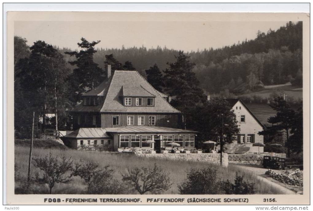 Königstein - Pfaffendorf - FDGB Ferienheim Terrassenhof - Koenigstein (Saechs. Schw.)