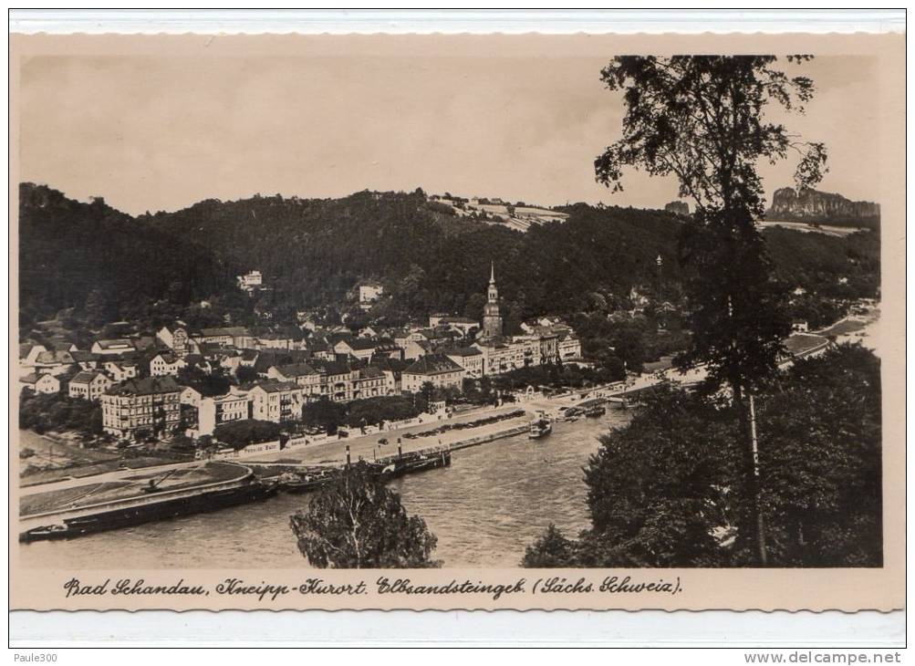 Bad Schandau - Teilansicht Mit Elbe - Bad Schandau