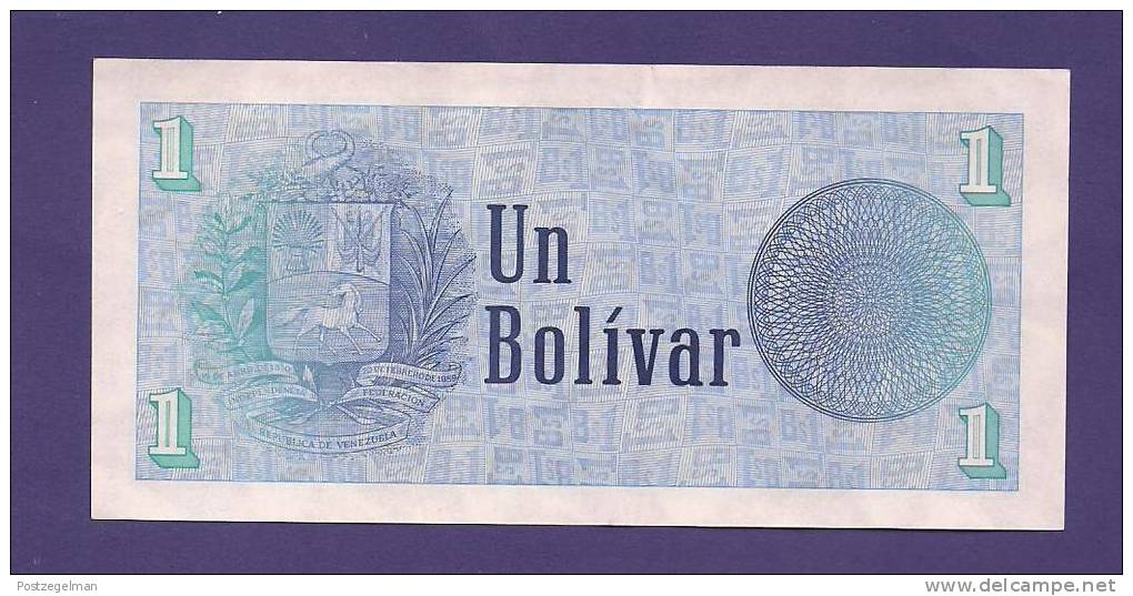 VENEZUELA 1989,  Banknote , USED VF, 1 Bolivares - Venezuela