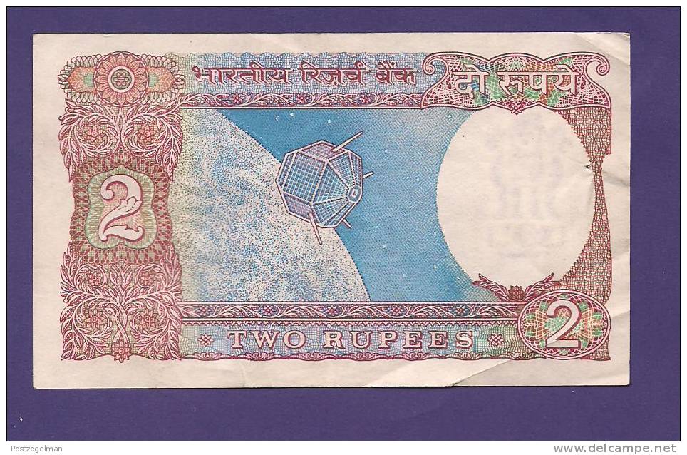 INDIA 1975,  Banknote, USED VF, 2 Rupees, Signed Puri, Km79a - India