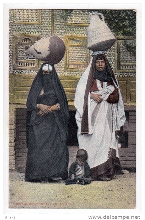 AFRICA EGYPT FELLAHINE BEARING THE WATER LICHTENSTERN & HARARI CAIRO Nr. 147 OLD POSTCARD - Other & Unclassified