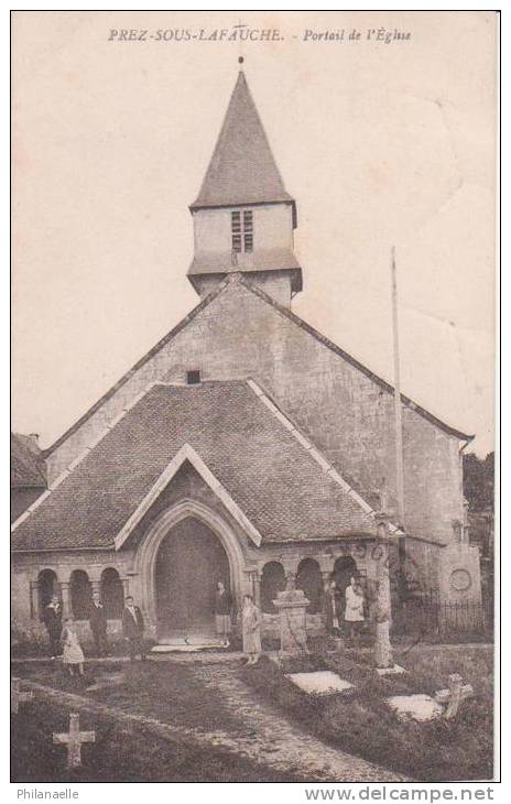 PREZ SOUS LAFAUCHE Portail De L'église - Autres & Non Classés