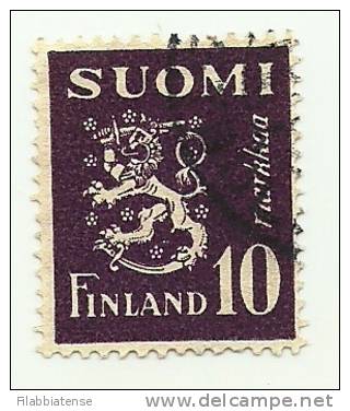 1945 - Finlandia 301 Ordinaria C2029, - Used Stamps