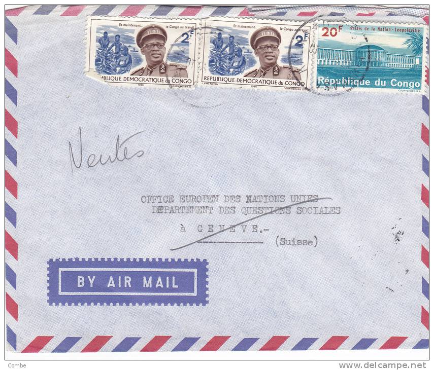 1986, CONGO,  LETTRE , KINSHASA Pour La SUISSE, / 2661 - Covers