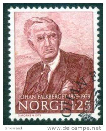 Norwegen  1979  Johan Falkberget (Schriftsteller)  (1 Gest. (used))  Mi: 797 (0,50 EUR) - Oblitérés