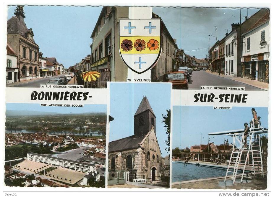 1 CPSM Bonnières Sur Seine - Bonnieres Sur Seine