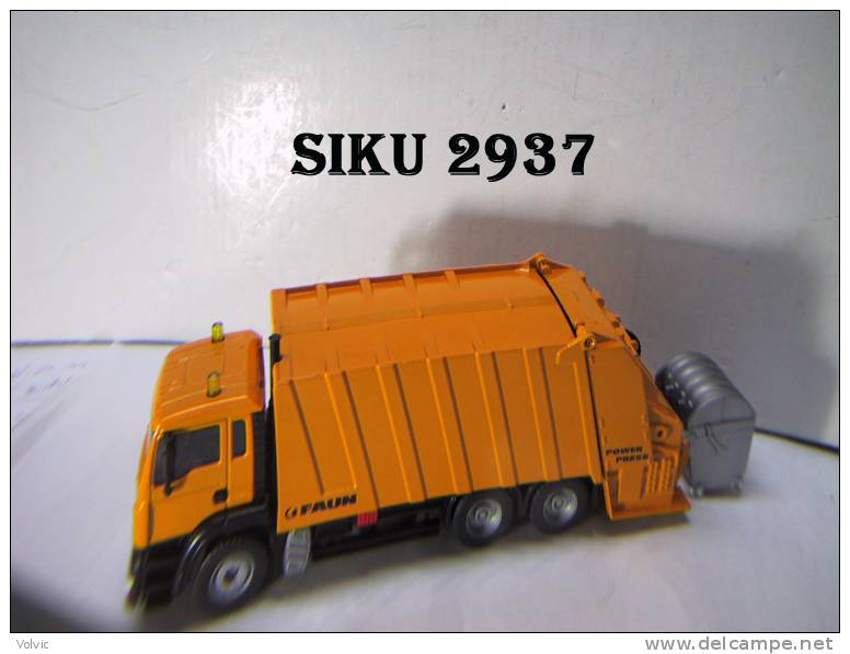 - SIKU - Camion Poubelle " Müllwagen Refuse Lorry -  1/55° - Réf 2937- - Camiones, Buses Y Construcción