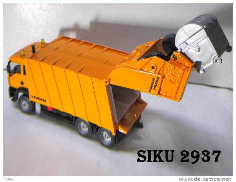 - SIKU - Camion Poubelle " Müllwagen Refuse Lorry -  1/55° - Réf 2937- - Trucks, Buses & Construction