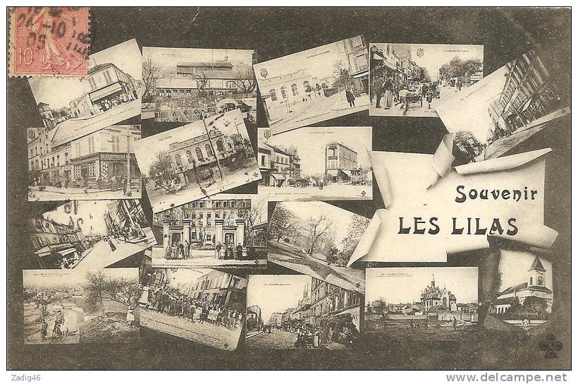 LES LILAS - SOUVENIR DES LILAS - CARTE MULTIVUES - Les Lilas