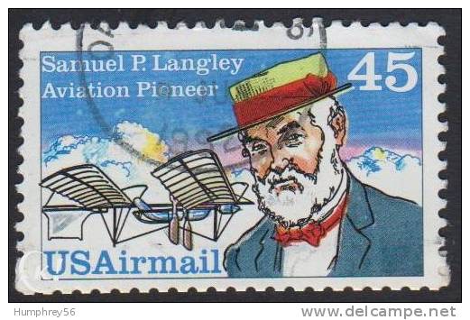 1988 - USA - Scott 118 [Samuel P. Langley (1834-1906)](Airmail) - 3a. 1961-… Oblitérés