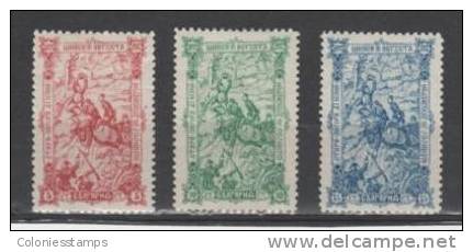 (S0796) BULGARIA, 1902 (Battle Of Shipka Pass, 1877). Complete Set. Mi ## 62-64. Mint Hinged* - Unused Stamps