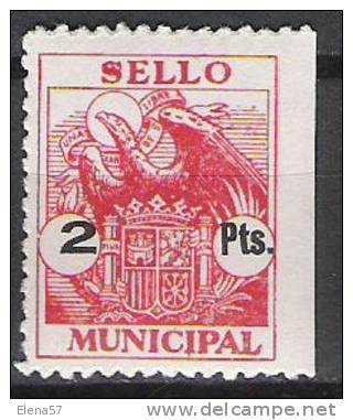 1640-SELLO FISCAL LOCAL MUNICIPAL FRANCO AGUILA 2P** - Steuermarken