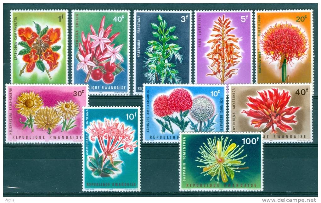 Rwanda 1966 Orchids, Flowers MNH** - Lot. 1571 - Sonstige & Ohne Zuordnung