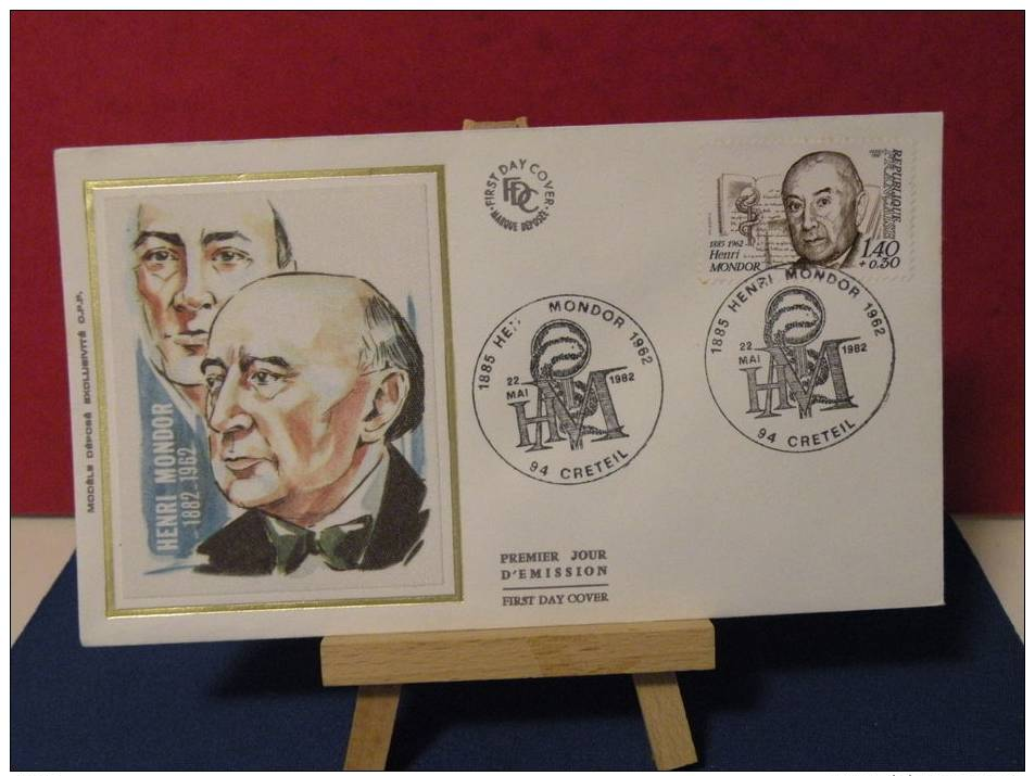 FDC - Henri Mondor - 94 Créteil - 22.5.1982 - Coté 2,50 € (2013 Y&T) - 1980-1989