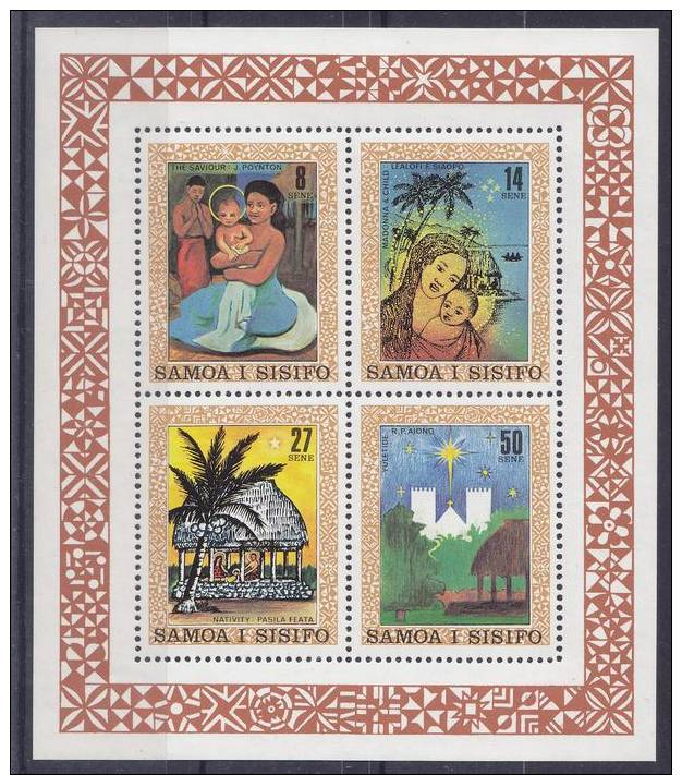 Samoa Mi. Block 24 **MNH Eihnachten 1980,  Siehe Scan ! - Samoa