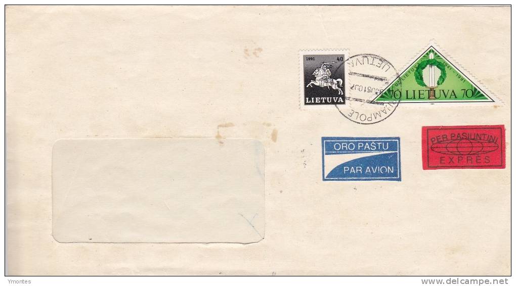 Cover Lithuania To Honduras 1997 - Lituania