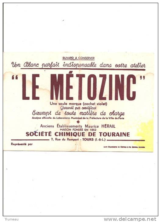 LE METOZING-SOCIETE CHIMIQUE DE TOURAINE -TOURS - Paints