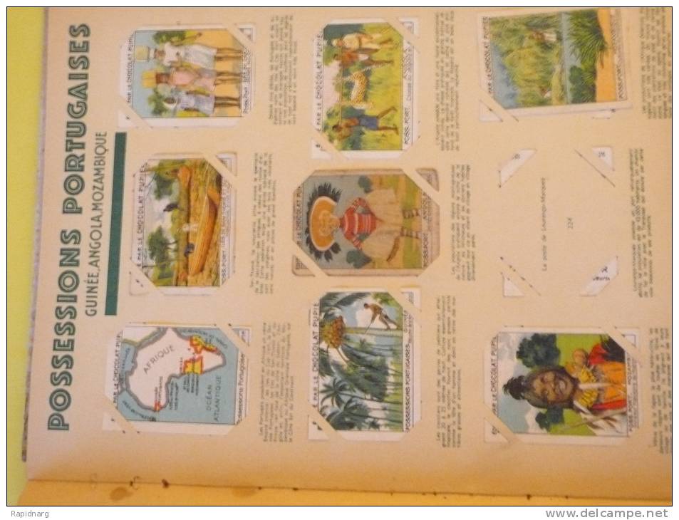 CHOCOLAT PUPIER : ALBUM D´IMAGES - L´AFRIQUE - Année 1939 - Altri & Non Classificati