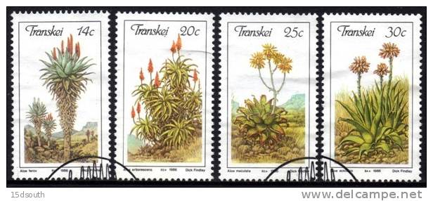 Transkei - 1986 Aloes Set (o) # SG 185-188 , Mi 185-188 - Cactus