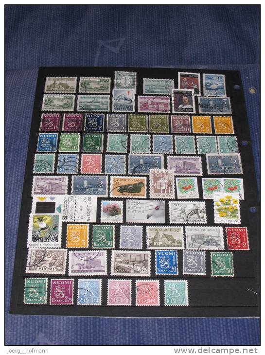 Finnland Finland Suomi Small Collection Old Modern Kleine Sammlung Bedarf Gestempelt 0 Used 140 Marken Stamps - Sammlungen