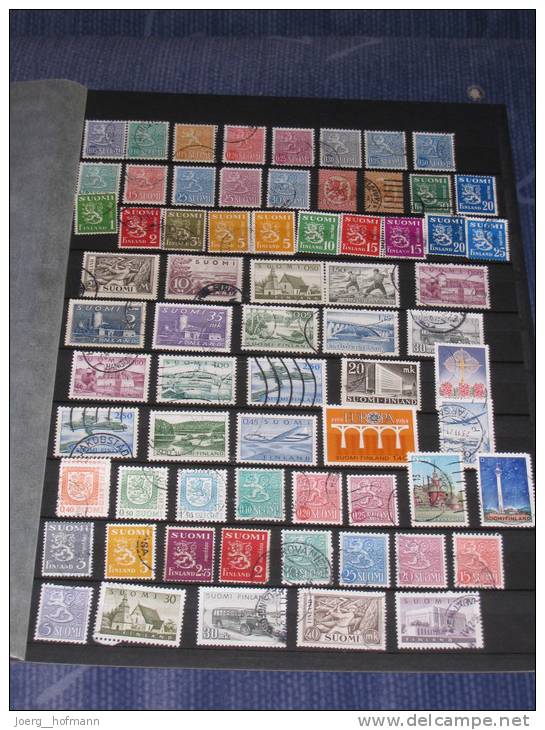 Finnland Finland Suomi Small Collection Old Modern Kleine Sammlung Bedarf Gestempelt 0 Used 114 Marken Stamps - Sammlungen