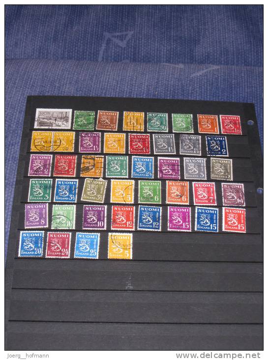 Finnland Finland Suomi Small Collection Old Modern Kleine Sammlung Bedarf Gestempelt 0 Used 114 Marken Stamps - Sammlungen