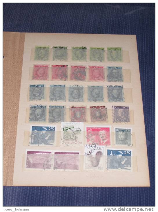 Schweden Sweden Sverige Small Collection Old Modern Kleine Sammlung Bedarf Gestempelt 0 Used 192 Marken Stamps - Collections