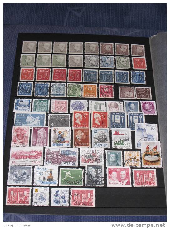 Schweden Sweden Sverige Small Collection Old Modern Kleine Sammlung Bedarf Gestempelt 0 Used 192 Marken Stamps - Collections