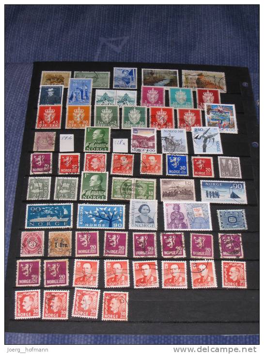 Norwegen Norge Norway Small Collection Old Modern Kleine Sammlung Bedarf Gestempelt 0 Used 157 Marken Stamps - Sammlungen