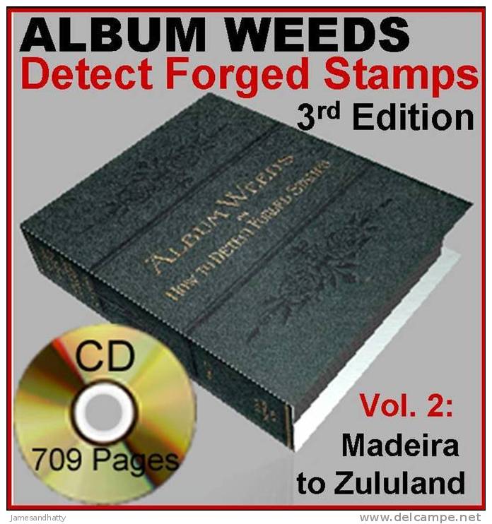 ALBUM WEEDS 3rd Edition *Vol2* M-Z ID Fake Forgery Forged Stamps Timbres Faux/Truques 709pages - Inglese