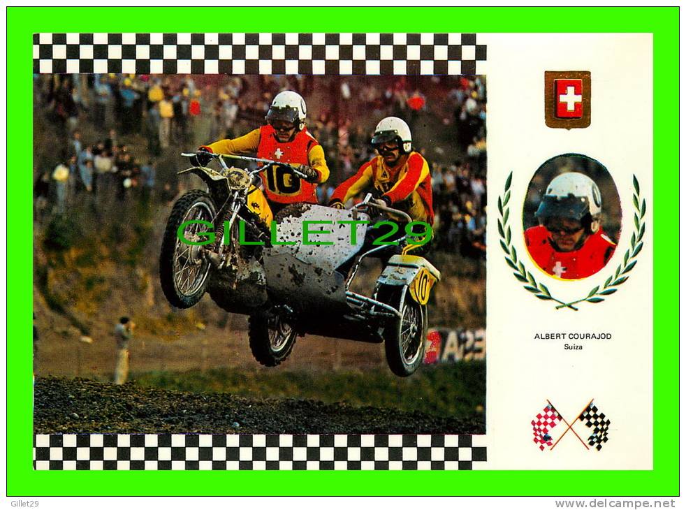 SPORTS MOTO-  No 3 SERIE SIDE CROSS - ALBERT COURAJOD (SUISSE) - MOTO, TRIUMPH (INGLESA) 195 Kg, 62 C.V. - - Sport Moto