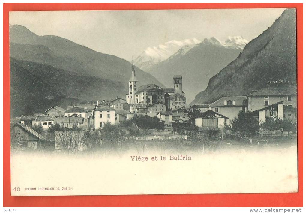 C0926 Visp Viège Et Le Balfrin. Pioneer. Non Circulé. Photoglob 40 - Viège