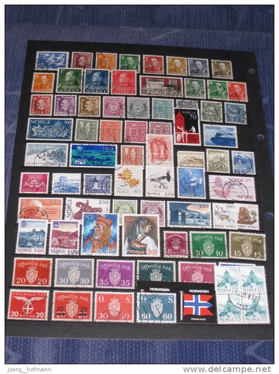 Norwegen Norge Norway Small Collection Old Modern Kleine Sammlung Bedarf Gestempelt 0 Used 168 Marken Stamps - Verzamelingen