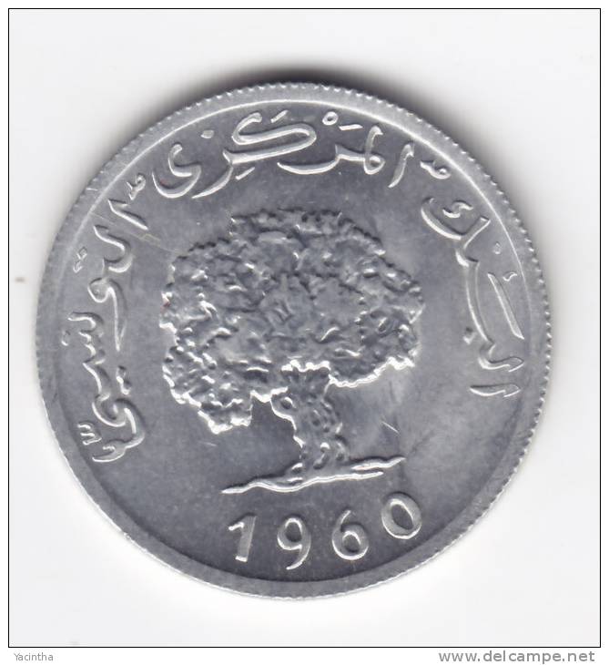 @Y@    Tunesië  5  Millim  1960      (C39) - Tunisie