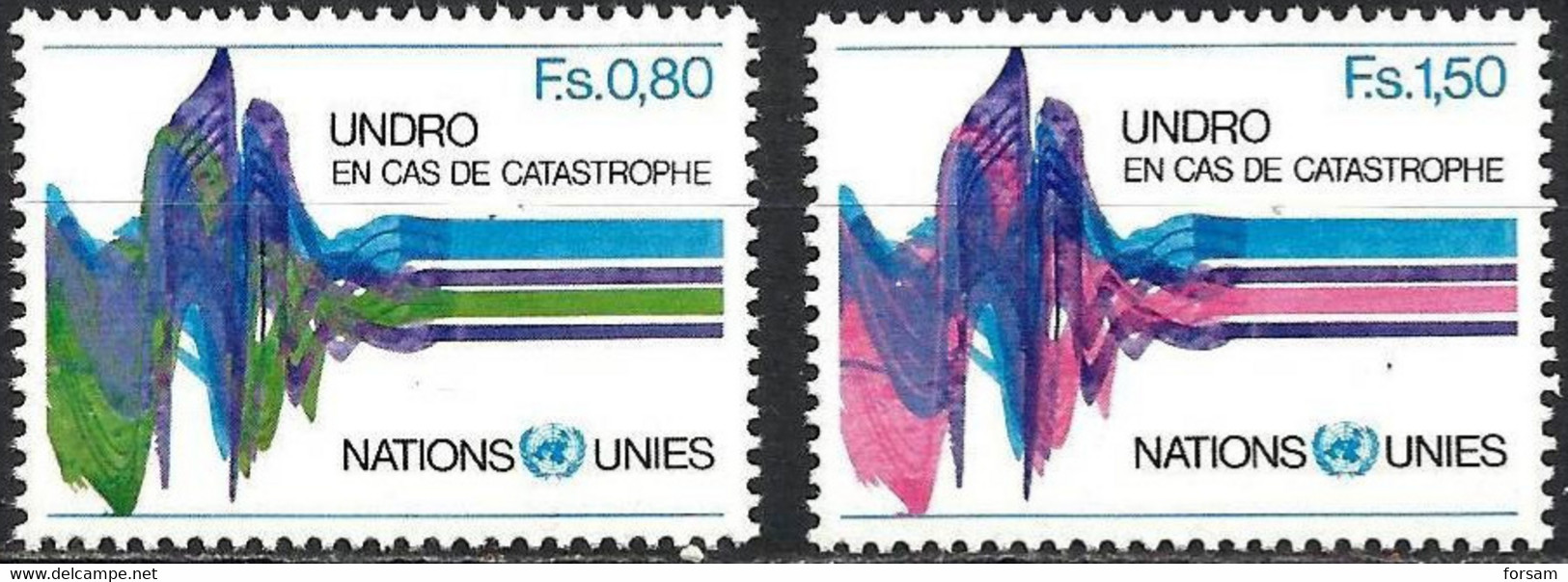 UN (Geneva)..1979..Michel # 81-82...MNH. - Nuevos