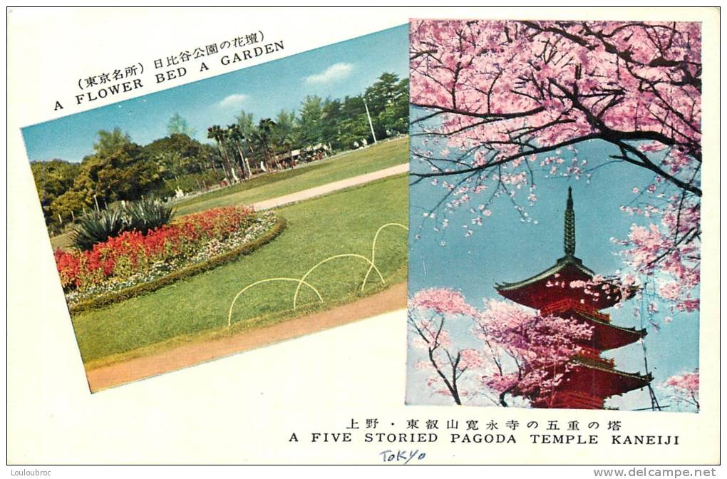 JAPON TOKYO A FIVE STORIED PAGODA TEMPLE KANEIJI - Tokio