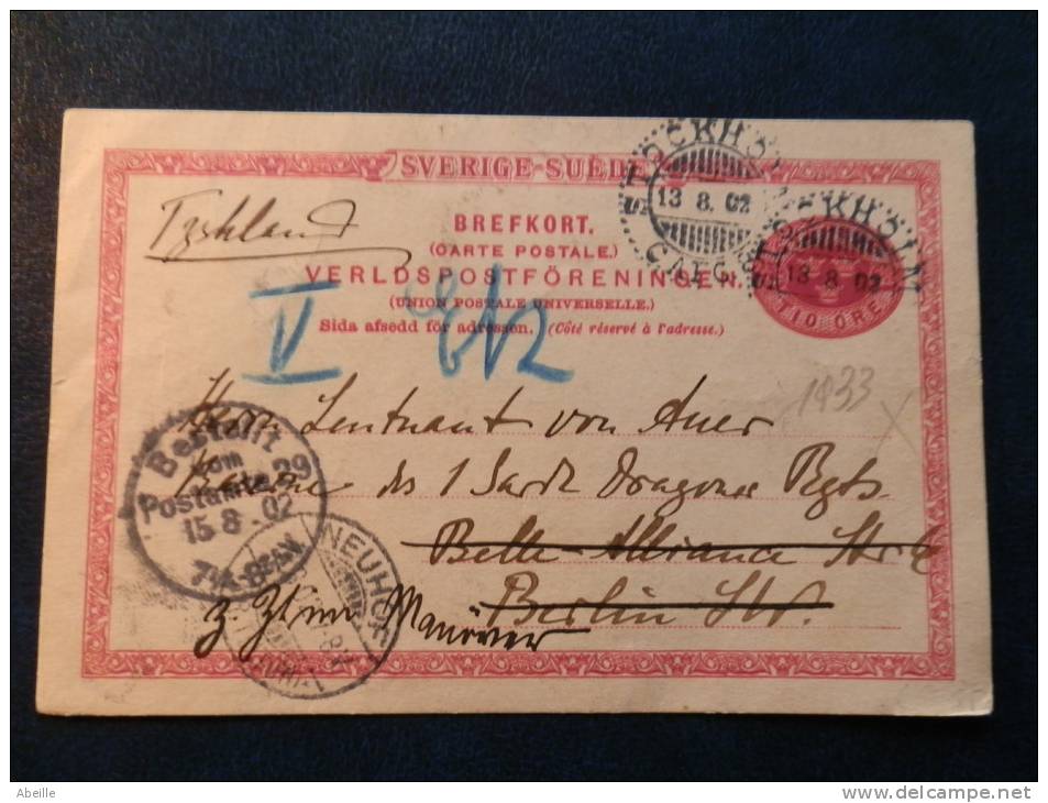 A1933   BREFKORT    1902 - Interi Postali