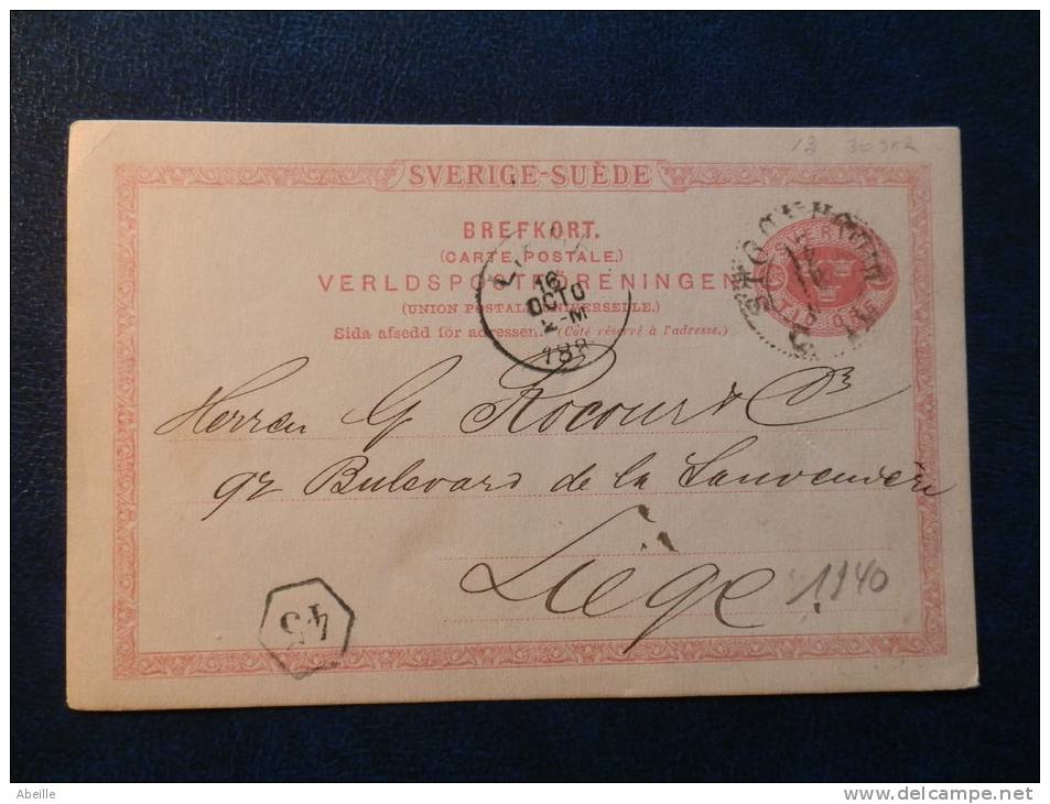 A1940   CP  1889 - Postal Stationery