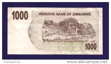 ZIMBABWE 2006, Banknote,  USED VF. 1.000  Zim Dollar - Zimbabwe