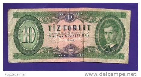HUNGARY 1969, Banknote,  USED GOOD, 10 Forint Km 161 - Hongarije