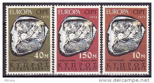 Chypre - 1974 - Yv.no. 401/3,  Neufs** - Unused Stamps