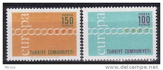 Turquie - 1971 - Yv.no. 1981/2,  Neufs** - Neufs