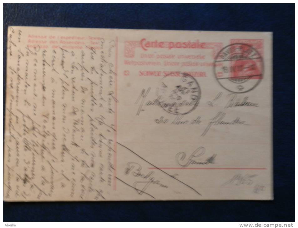 A1965   CP  POUR LA BELG. 1910 - Stamped Stationery, Airletters & Aerogrammes