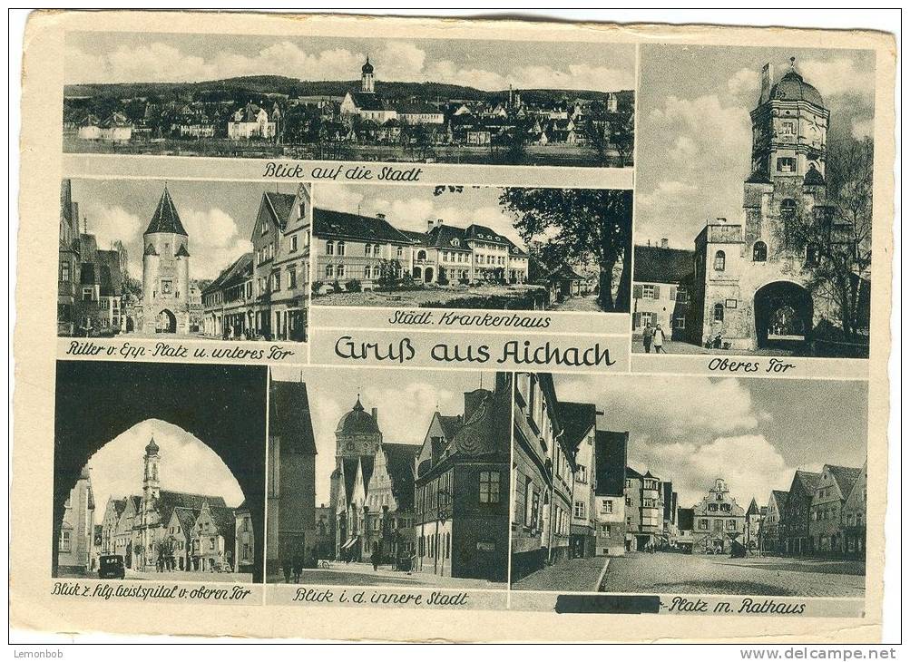 Germany, Gruss Aus Aichach, Unused Postcard [13343] - Aichach