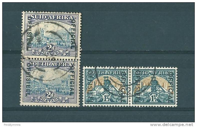 Afrique Du Sud:  Service: 50/51 + 52/53 (en Paire) (oblit) - Timbres De Service