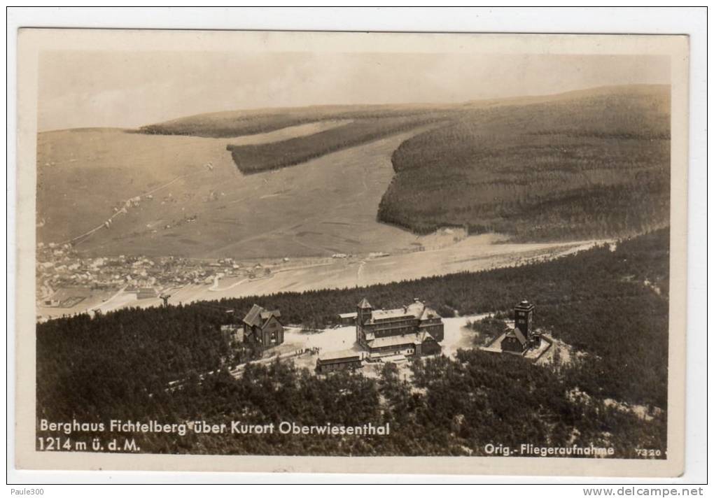 Oberwiesenthal Erzgebirge - Berghaus Fichtelberg  Fliegeraufnahme - Oberwiesenthal